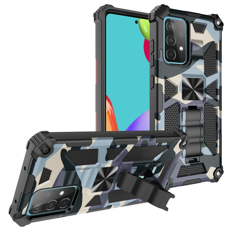 Camouflage Armor Shockproof TPU + PC Magnetic Protective Case with Holder, For OPPO A74 / A93 5G, For Samsung Galaxy A82 5G, For Samsung Galaxy A42