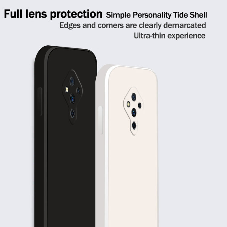 Solid Color Imitation Liquid Silicone Straight Edge Dropproof Full Coverage Protective Case, For vivo S5, For vivo S6