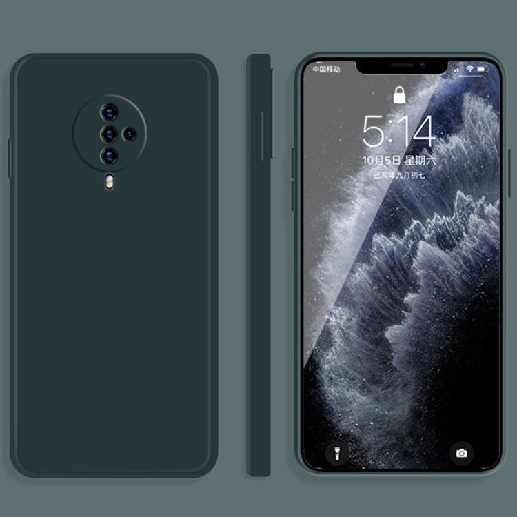 Solid Color Imitation Liquid Silicone Straight Edge Dropproof Full Coverage Protective Case, For vivo S5, For vivo S6