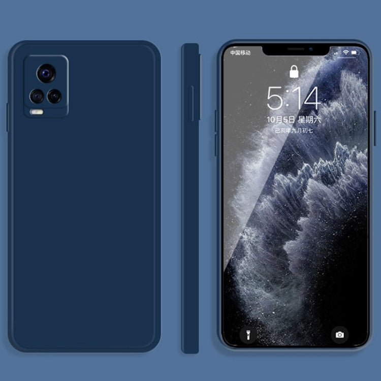 Solid Color Imitation Liquid Silicone Straight Edge Dropproof Full Coverage Protective Case, For vivo S7, For vivo X23