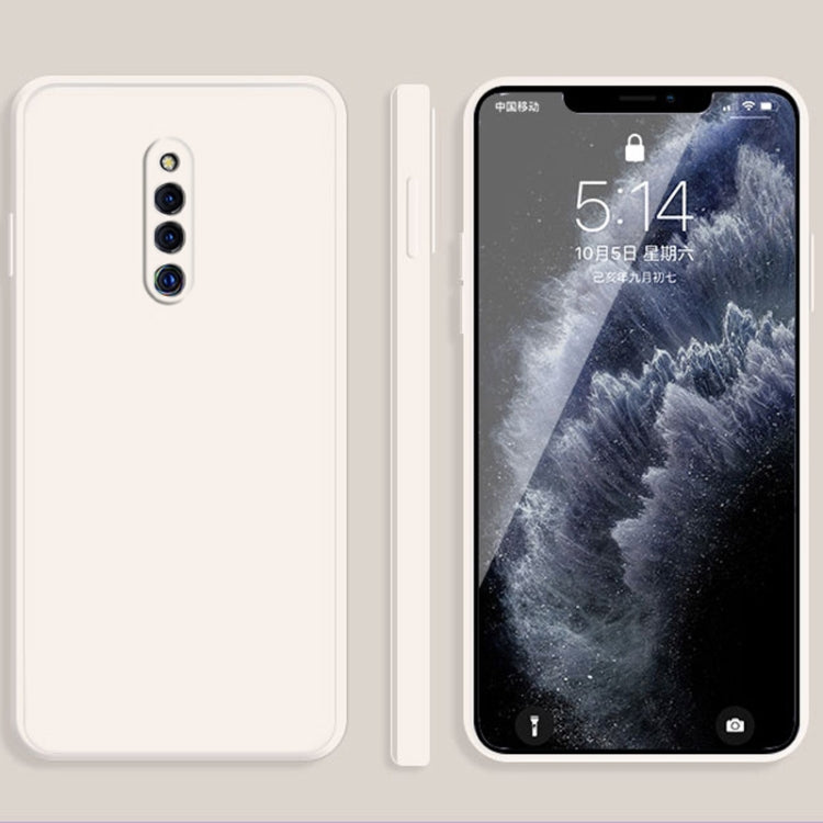 Solid Color Imitation Liquid Silicone Straight Edge Dropproof Full Coverage Protective Case, For vivo X27, For vivo X27 Pro