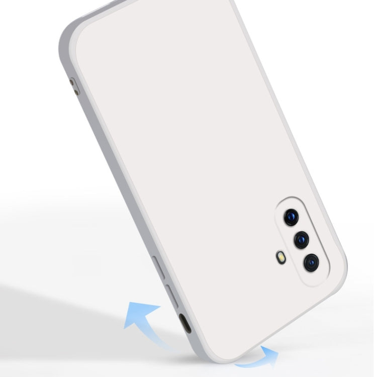 Solid Color Imitation Liquid Silicone Straight Edge Dropproof Full Coverage Protective Case, For vivo X30, For vivo X30 Pro