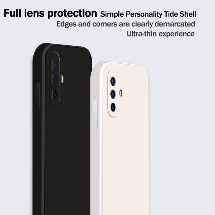 Solid Color Imitation Liquid Silicone Straight Edge Dropproof Full Coverage Protective Case, For vivo X30, For vivo X30 Pro