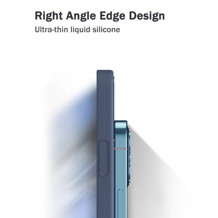 Solid Color Imitation Liquid Silicone Straight Edge Dropproof Full Coverage Protective Case, For vivo X60, For vivo X60 Pro