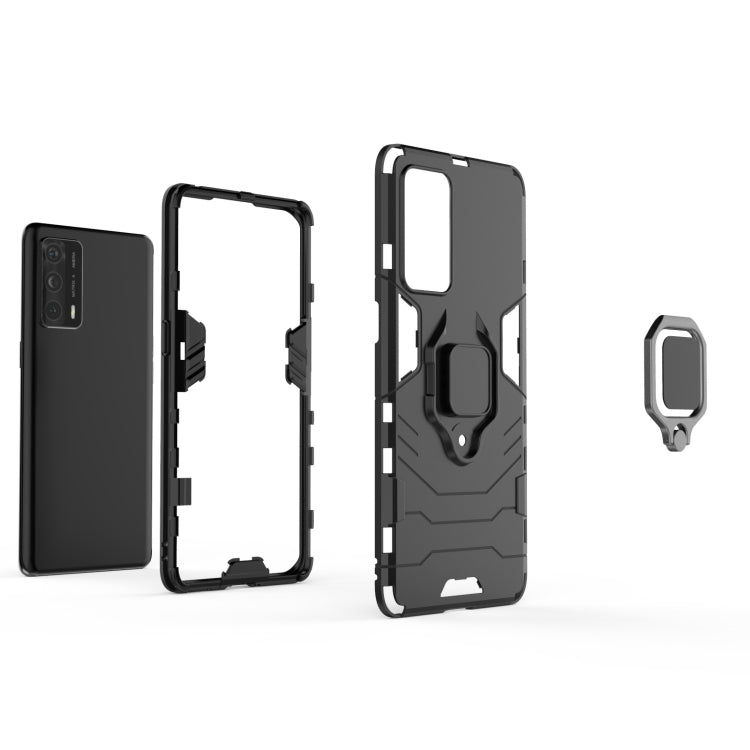 Shockproof PC + TPU Protective Case with Magnetic Ring Holder, For OPPO Realme X7 Pro Ultra, For Xiaomi Redmi K40 Gaming, For Honor Play 5T