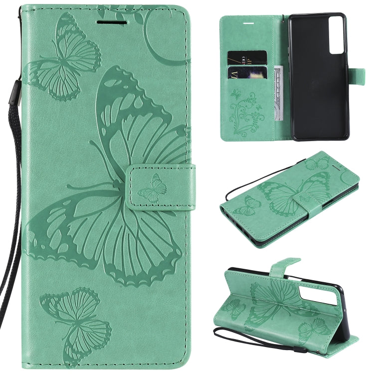 Pressed Printing Butterfly Pattern Horizontal Flip PU Leather Case with Holder & Card Slots & Wallet & Lanyard, For LG Stylo 7 5G / 4G, For OPPO A74 4G / F19 4G, For OPPO A94 5G / F19 Pro / Reno 5F, For OPPO A93 5G / A74 5G