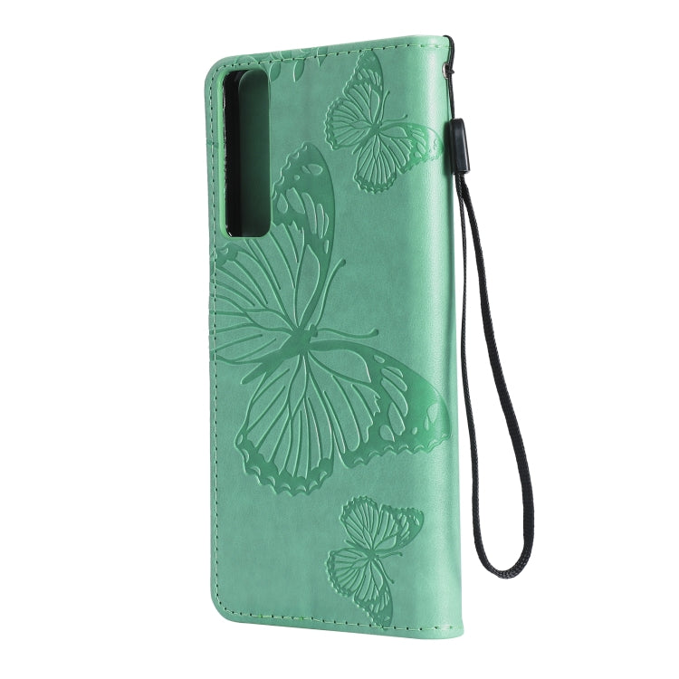 Pressed Printing Butterfly Pattern Horizontal Flip PU Leather Case with Holder & Card Slots & Wallet & Lanyard, For LG Stylo 7 5G / 4G, For OPPO A74 4G / F19 4G, For OPPO A94 5G / F19 Pro / Reno 5F, For OPPO A93 5G / A74 5G