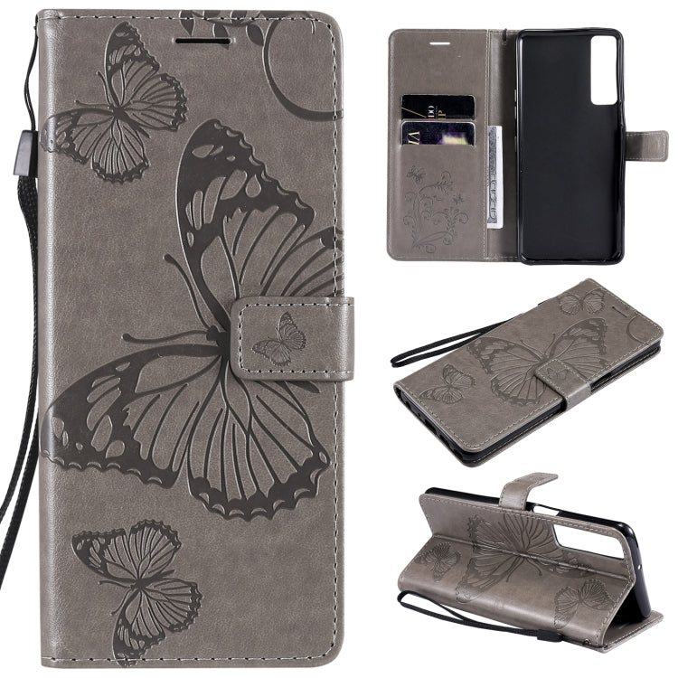 Pressed Printing Butterfly Pattern Horizontal Flip PU Leather Case with Holder & Card Slots & Wallet & Lanyard, For LG Stylo 7 5G / 4G, For OPPO A74 4G / F19 4G, For OPPO A94 5G / F19 Pro / Reno 5F, For OPPO A93 5G / A74 5G