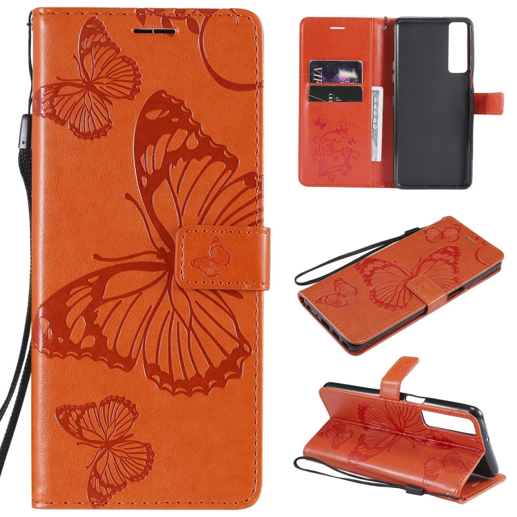 Pressed Printing Butterfly Pattern Horizontal Flip PU Leather Case with Holder & Card Slots & Wallet & Lanyard, For LG Stylo 7 5G / 4G, For OPPO A74 4G / F19 4G, For OPPO A94 5G / F19 Pro / Reno 5F, For OPPO A93 5G / A74 5G