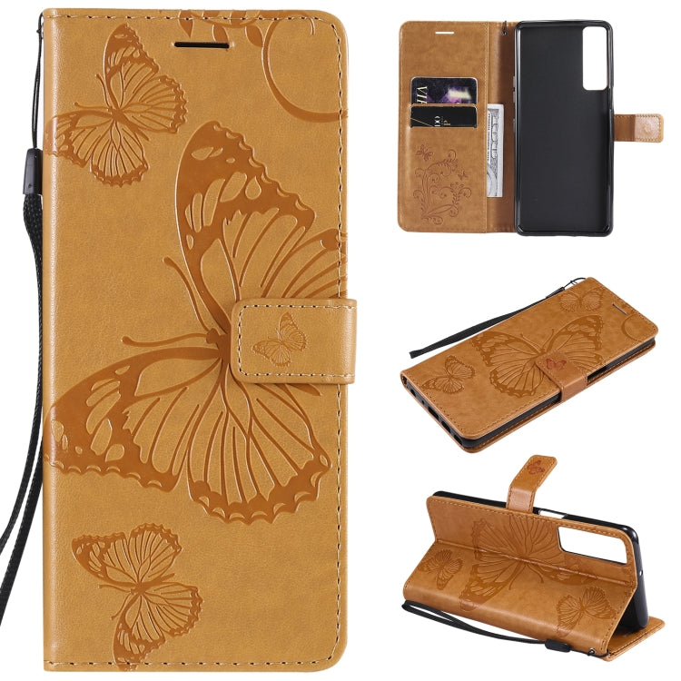 Pressed Printing Butterfly Pattern Horizontal Flip PU Leather Case with Holder & Card Slots & Wallet & Lanyard, For LG Stylo 7 5G / 4G, For OPPO A74 4G / F19 4G, For OPPO A94 5G / F19 Pro / Reno 5F