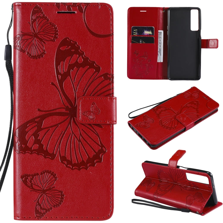 Pressed Printing Butterfly Pattern Horizontal Flip PU Leather Case with Holder & Card Slots & Wallet & Lanyard, For LG Stylo 7 5G / 4G, For OPPO A74 4G / F19 4G, For OPPO A94 5G / F19 Pro / Reno 5F, For OPPO A93 5G / A74 5G