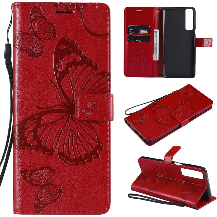 Pressed Printing Butterfly Pattern Horizontal Flip PU Leather Case with Holder & Card Slots & Wallet & Lanyard, For LG Stylo 7 5G / 4G, For OPPO A74 4G / F19 4G, For OPPO A94 5G / F19 Pro / Reno 5F