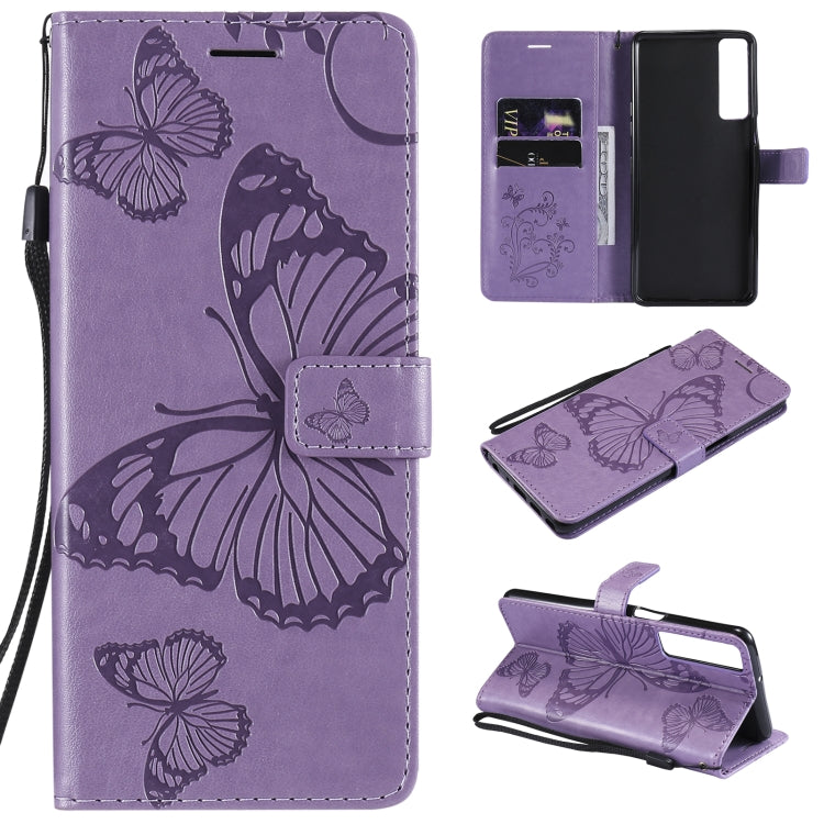 Pressed Printing Butterfly Pattern Horizontal Flip PU Leather Case with Holder & Card Slots & Wallet & Lanyard, For LG Stylo 7 5G / 4G, For OPPO A74 4G / F19 4G, For OPPO A94 5G / F19 Pro / Reno 5F, For OPPO A93 5G / A74 5G