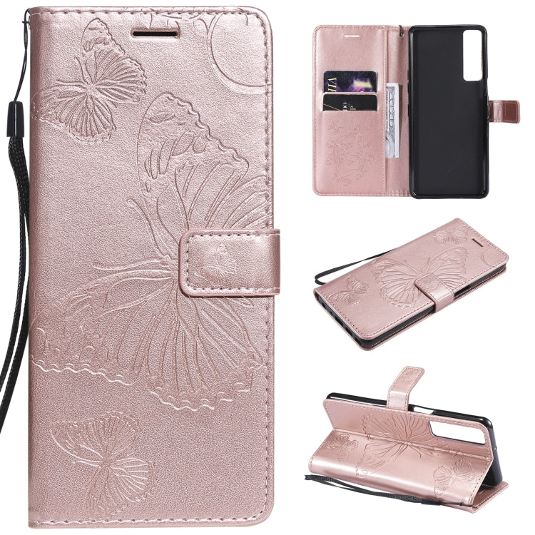 Pressed Printing Butterfly Pattern Horizontal Flip PU Leather Case with Holder & Card Slots & Wallet & Lanyard, For LG Stylo 7 5G / 4G, For OPPO A74 4G / F19 4G, For OPPO A94 5G / F19 Pro / Reno 5F, For OPPO A93 5G / A74 5G