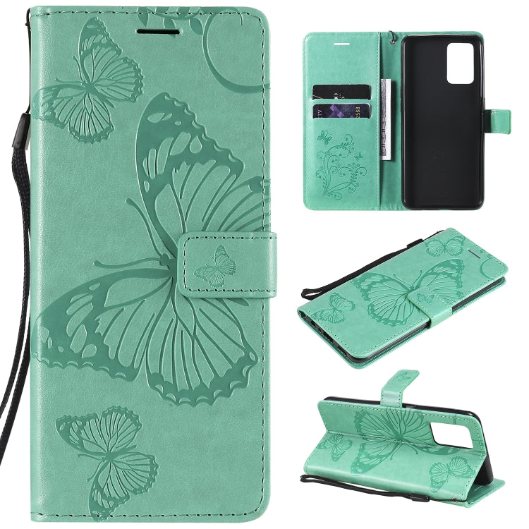 Pressed Printing Butterfly Pattern Horizontal Flip PU Leather Case with Holder & Card Slots & Wallet & Lanyard, For LG Stylo 7 5G / 4G, For OPPO A74 4G / F19 4G, For OPPO A94 5G / F19 Pro / Reno 5F, For OPPO A93 5G / A74 5G