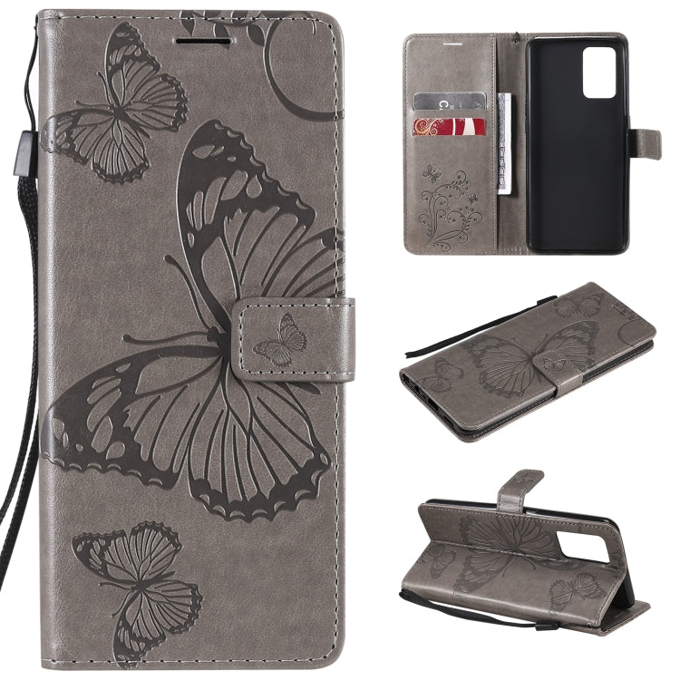 Pressed Printing Butterfly Pattern Horizontal Flip PU Leather Case with Holder & Card Slots & Wallet & Lanyard, For LG Stylo 7 5G / 4G, For OPPO A74 4G / F19 4G, For OPPO A94 5G / F19 Pro / Reno 5F, For OPPO A93 5G / A74 5G