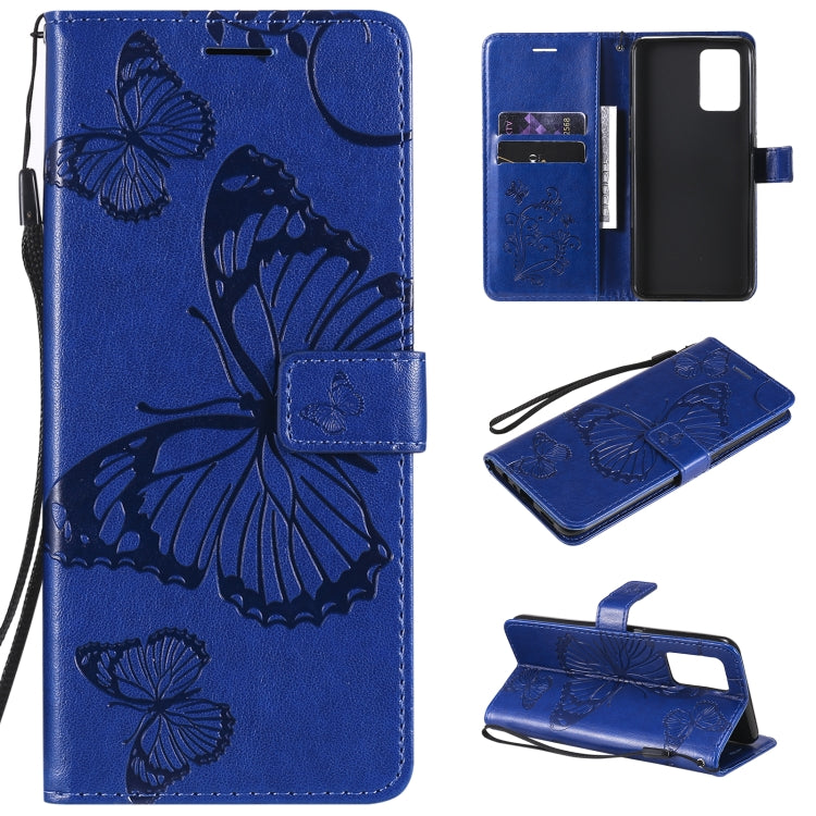 Pressed Printing Butterfly Pattern Horizontal Flip PU Leather Case with Holder & Card Slots & Wallet & Lanyard, For LG Stylo 7 5G / 4G, For OPPO A74 4G / F19 4G, For OPPO A94 5G / F19 Pro / Reno 5F, For OPPO A93 5G / A74 5G