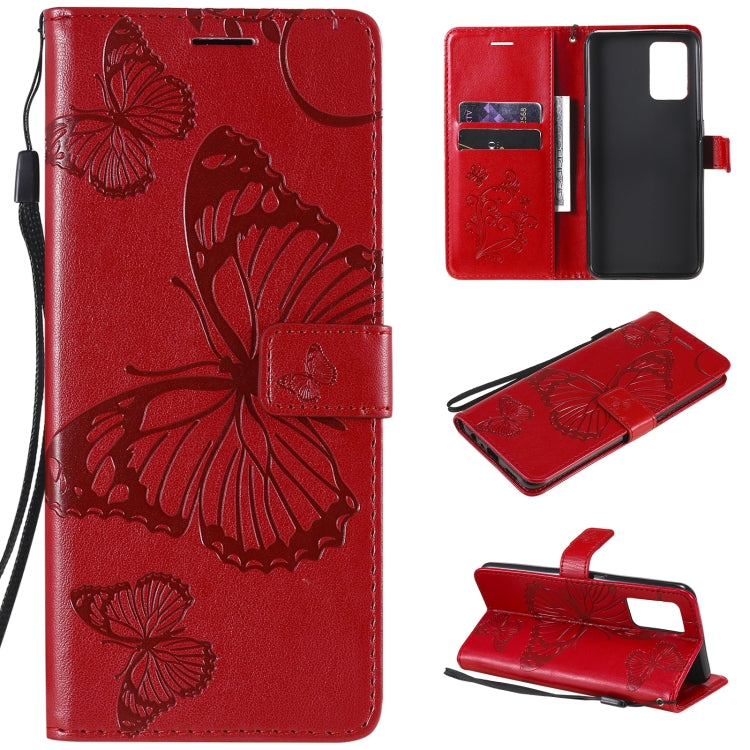 Pressed Printing Butterfly Pattern Horizontal Flip PU Leather Case with Holder & Card Slots & Wallet & Lanyard, For LG Stylo 7 5G / 4G, For OPPO A74 4G / F19 4G, For OPPO A94 5G / F19 Pro / Reno 5F, For OPPO A93 5G / A74 5G