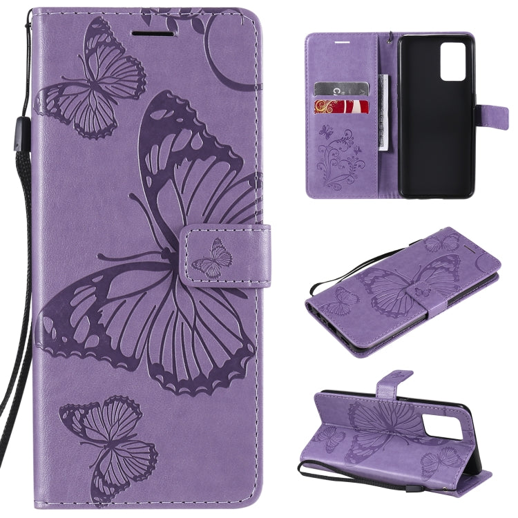 Pressed Printing Butterfly Pattern Horizontal Flip PU Leather Case with Holder & Card Slots & Wallet & Lanyard, For LG Stylo 7 5G / 4G, For OPPO A74 4G / F19 4G, For OPPO A94 5G / F19 Pro / Reno 5F