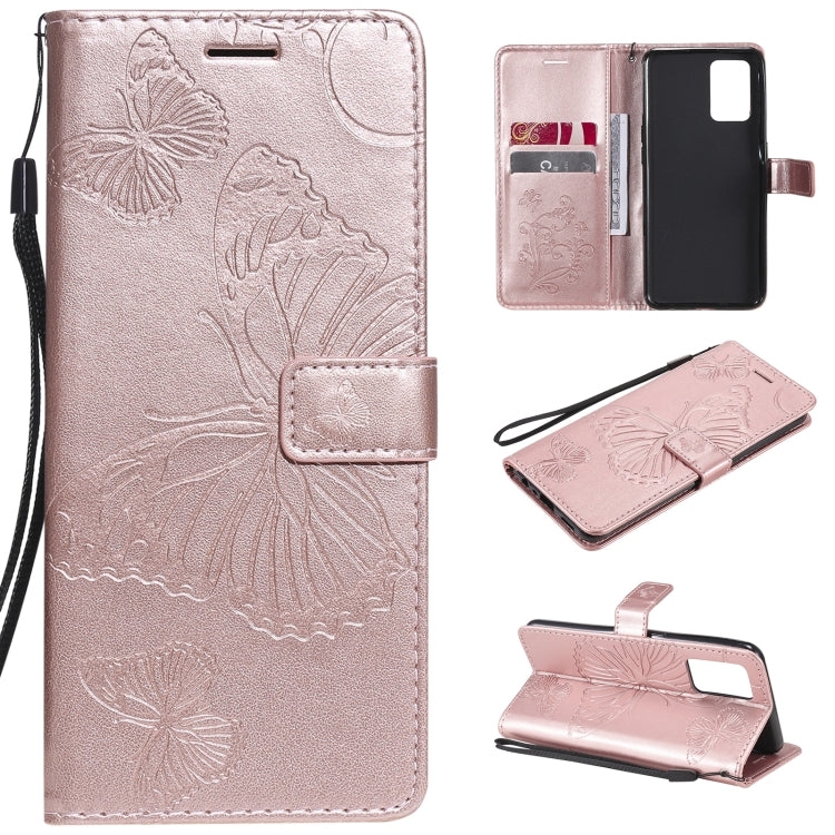 Pressed Printing Butterfly Pattern Horizontal Flip PU Leather Case with Holder & Card Slots & Wallet & Lanyard, For LG Stylo 7 5G / 4G, For OPPO A74 4G / F19 4G, For OPPO A94 5G / F19 Pro / Reno 5F, For OPPO A93 5G / A74 5G