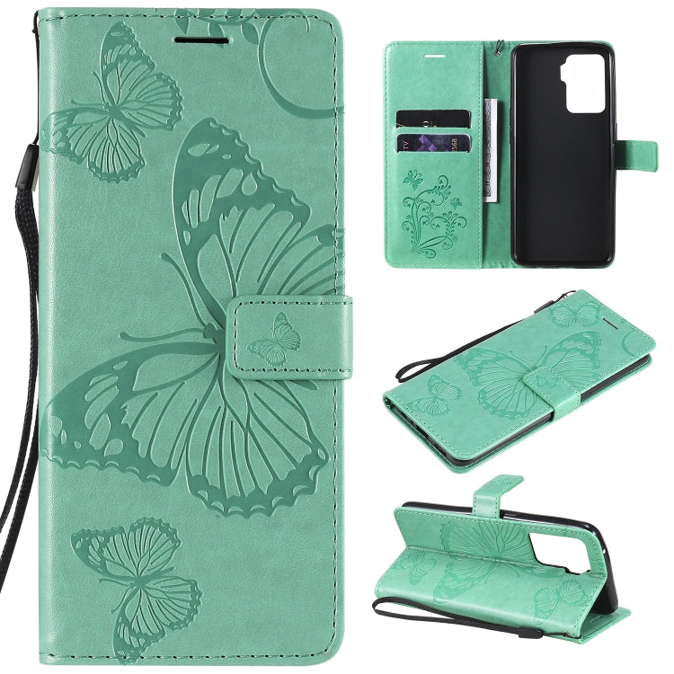 Pressed Printing Butterfly Pattern Horizontal Flip PU Leather Case with Holder & Card Slots & Wallet & Lanyard, For LG Stylo 7 5G / 4G, For OPPO A74 4G / F19 4G, For OPPO A94 5G / F19 Pro / Reno 5F, For OPPO A93 5G / A74 5G