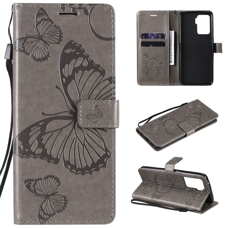 Pressed Printing Butterfly Pattern Horizontal Flip PU Leather Case with Holder & Card Slots & Wallet & Lanyard, For LG Stylo 7 5G / 4G, For OPPO A74 4G / F19 4G, For OPPO A94 5G / F19 Pro / Reno 5F, For OPPO A93 5G / A74 5G