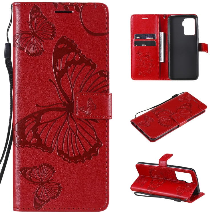 Pressed Printing Butterfly Pattern Horizontal Flip PU Leather Case with Holder & Card Slots & Wallet & Lanyard, For LG Stylo 7 5G / 4G, For OPPO A74 4G / F19 4G, For OPPO A94 5G / F19 Pro / Reno 5F, For OPPO A93 5G / A74 5G