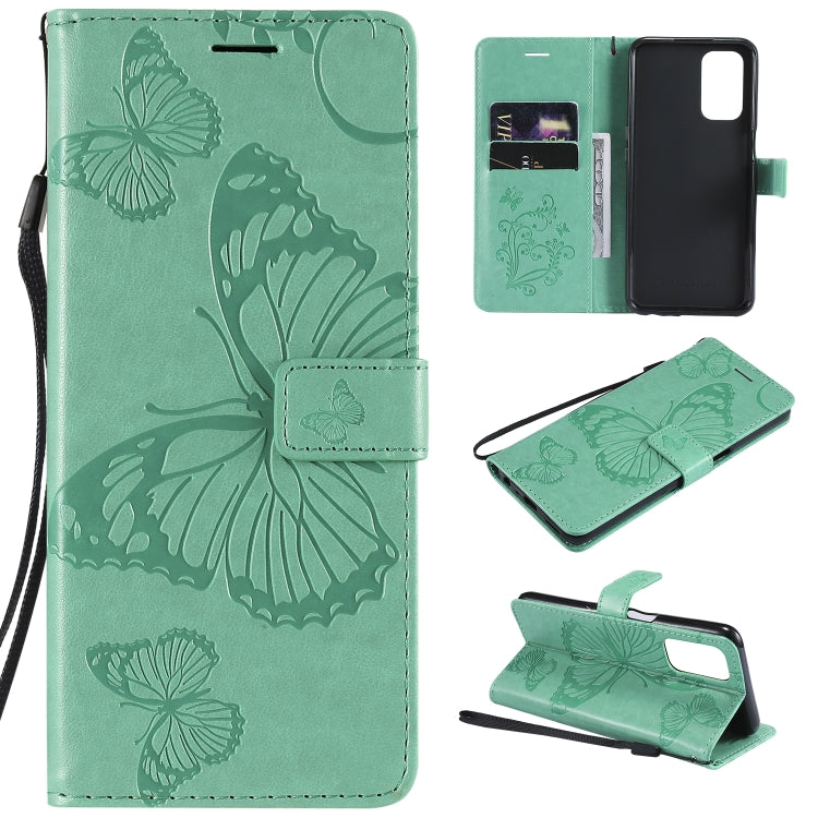 Pressed Printing Butterfly Pattern Horizontal Flip PU Leather Case with Holder & Card Slots & Wallet & Lanyard, For OPPO A93 5G / A74 5G, For OPPO Realme 8 Pro / Realme 8, For OPPO Realme V13