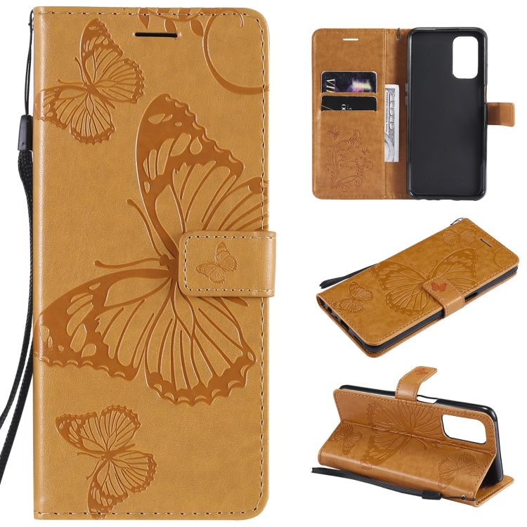 Pressed Printing Butterfly Pattern Horizontal Flip PU Leather Case with Holder & Card Slots & Wallet & Lanyard, For OPPO A93 5G / A74 5G, For OPPO Realme 8 Pro / Realme 8, For OPPO Realme V13