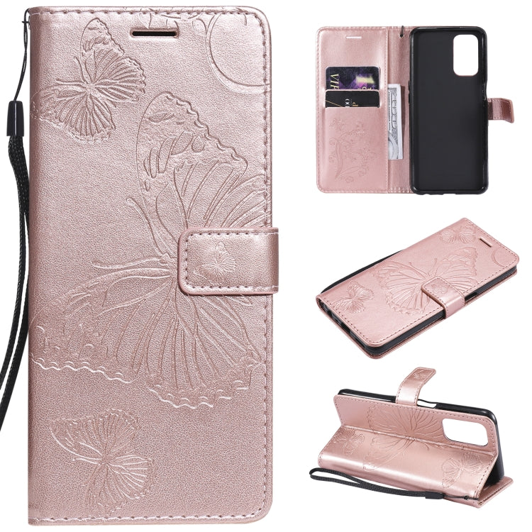 Pressed Printing Butterfly Pattern Horizontal Flip PU Leather Case with Holder & Card Slots & Wallet & Lanyard, For LG Stylo 7 5G / 4G, For OPPO A74 4G / F19 4G, For OPPO A94 5G / F19 Pro / Reno 5F, For OPPO A93 5G / A74 5G