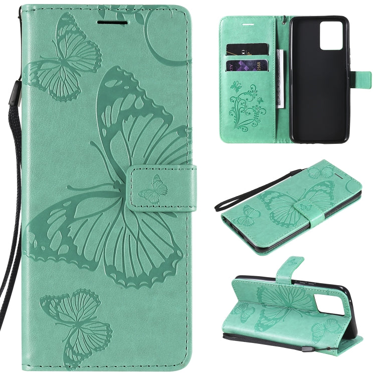 Pressed Printing Butterfly Pattern Horizontal Flip PU Leather Case with Holder & Card Slots & Wallet & Lanyard, For OPPO A93 5G / A74 5G, For OPPO Realme 8 Pro / Realme 8, For OPPO Realme V13