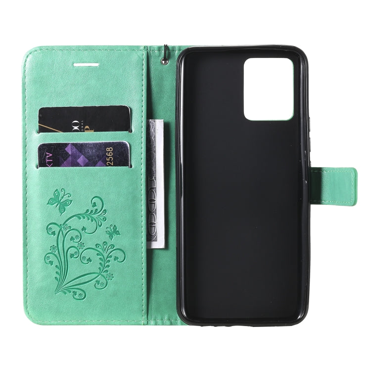 Pressed Printing Butterfly Pattern Horizontal Flip PU Leather Case with Holder & Card Slots & Wallet & Lanyard, For OPPO Realme 8 Pro / Realme 8, For OPPO Realme V13, For OPPO Reno5 Pro+ 5G / Find X3 Neo, For OPPO Find X3 Pro / Find X3