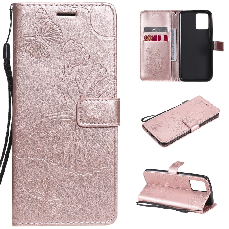 Pressed Printing Butterfly Pattern Horizontal Flip PU Leather Case with Holder & Card Slots & Wallet & Lanyard, For OPPO A93 5G / A74 5G, For OPPO Realme 8 Pro / Realme 8, For OPPO Realme V13