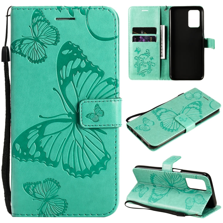 Pressed Printing Butterfly Pattern Horizontal Flip PU Leather Case with Holder & Card Slots & Wallet & Lanyard, For OPPO Realme 8 Pro / Realme 8, For OPPO Realme V13, For OPPO Reno5 Pro+ 5G / Find X3 Neo, For OPPO Find X3 Pro / Find X3