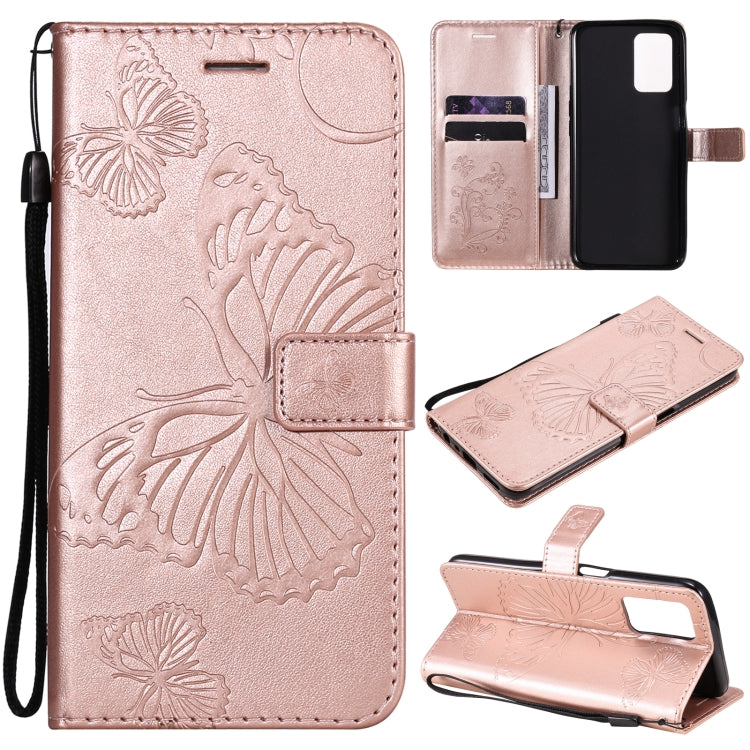 Pressed Printing Butterfly Pattern Horizontal Flip PU Leather Case with Holder & Card Slots & Wallet & Lanyard, For OPPO A93 5G / A74 5G, For OPPO Realme 8 Pro / Realme 8, For OPPO Realme V13