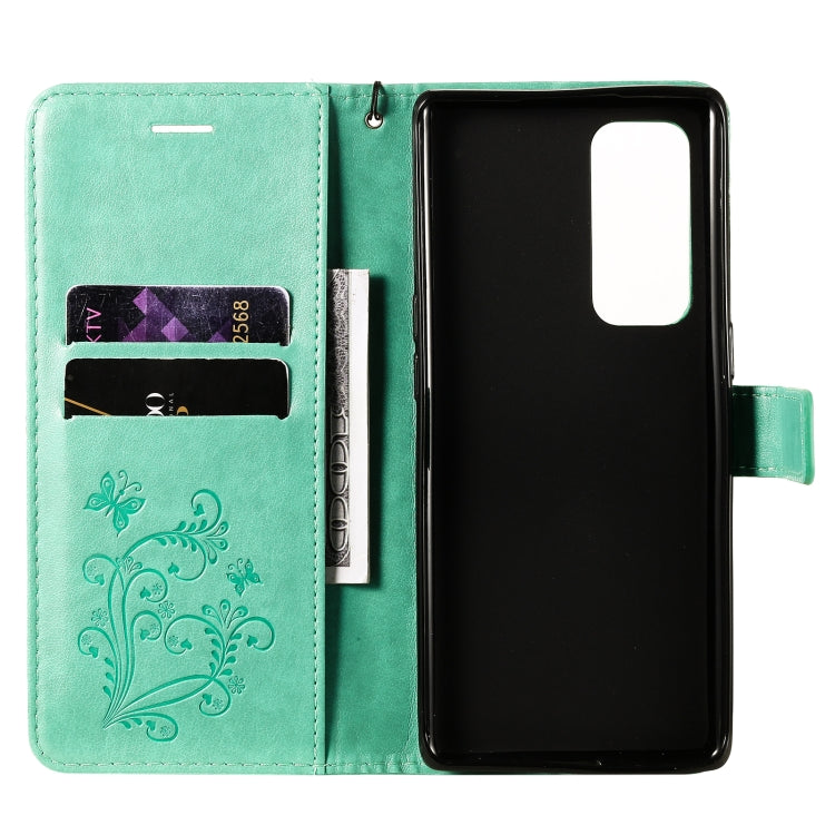 Pressed Printing Butterfly Pattern Horizontal Flip PU Leather Case with Holder & Card Slots & Wallet & Lanyard, For OPPO Reno5 Pro+ 5G / Find X3 Neo, For OPPO Find X3 Pro / Find X3, For Xiaomi Redmi Note 10 4G