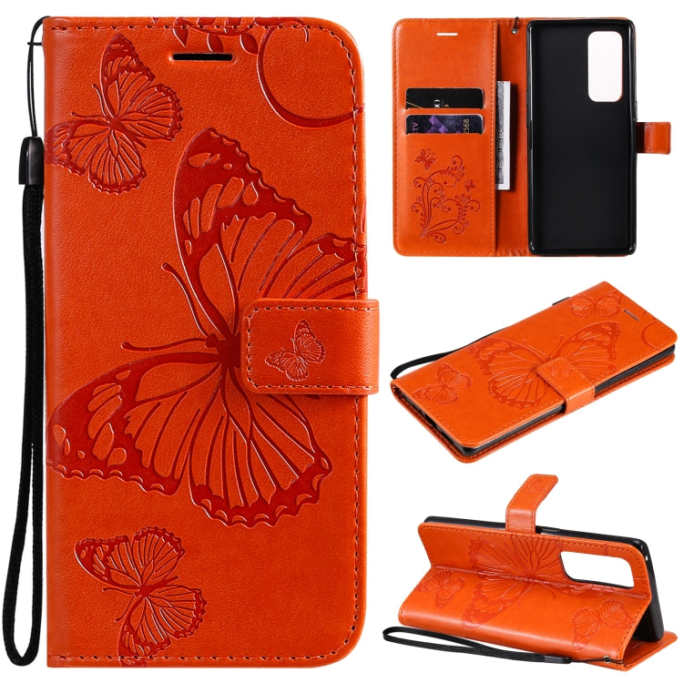 Pressed Printing Butterfly Pattern Horizontal Flip PU Leather Case with Holder & Card Slots & Wallet & Lanyard, For OPPO Reno5 Pro+ 5G / Find X3 Neo, For OPPO Find X3 Pro / Find X3, For Xiaomi Redmi Note 10 4G