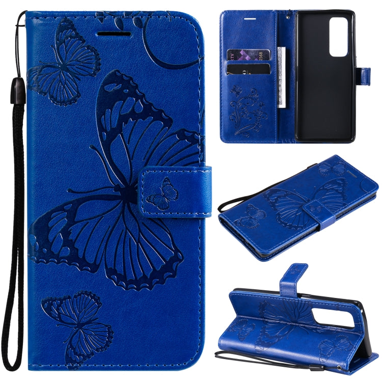 Pressed Printing Butterfly Pattern Horizontal Flip PU Leather Case with Holder & Card Slots & Wallet & Lanyard, For OPPO Reno5 Pro+ 5G / Find X3 Neo, For OPPO Find X3 Pro / Find X3, For Xiaomi Redmi Note 10 4G