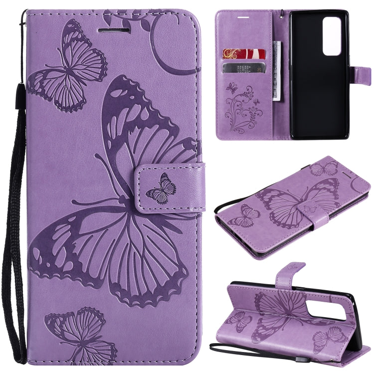 Pressed Printing Butterfly Pattern Horizontal Flip PU Leather Case with Holder & Card Slots & Wallet & Lanyard, For OPPO Reno5 Pro+ 5G / Find X3 Neo, For OPPO Find X3 Pro / Find X3, For Xiaomi Redmi Note 10 4G