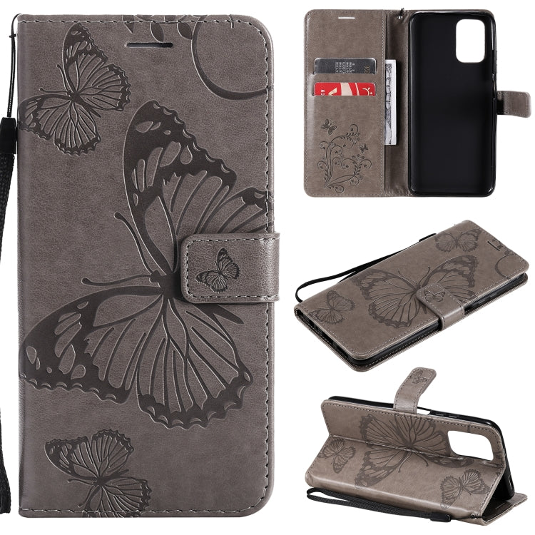 Pressed Printing Butterfly Pattern Horizontal Flip PU Leather Case with Holder & Card Slots & Wallet & Lanyard, For OPPO Reno5 Pro+ 5G / Find X3 Neo, For OPPO Find X3 Pro / Find X3, For Xiaomi Redmi Note 10 4G