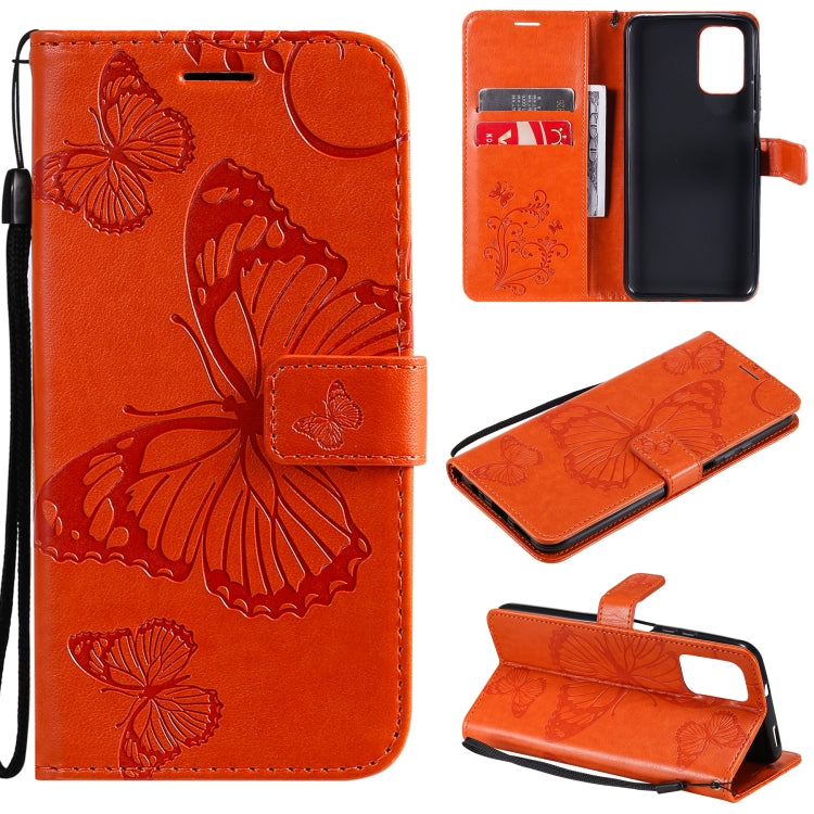 Pressed Printing Butterfly Pattern Horizontal Flip PU Leather Case with Holder & Card Slots & Wallet & Lanyard, For OPPO Reno5 Pro+ 5G / Find X3 Neo, For OPPO Find X3 Pro / Find X3, For Xiaomi Redmi Note 10 4G