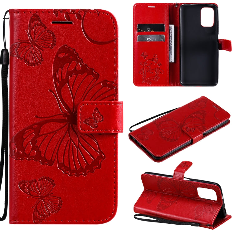 Pressed Printing Butterfly Pattern Horizontal Flip PU Leather Case with Holder & Card Slots & Wallet & Lanyard, For OPPO Reno5 Pro+ 5G / Find X3 Neo, For OPPO Find X3 Pro / Find X3, For Xiaomi Redmi Note 10 4G