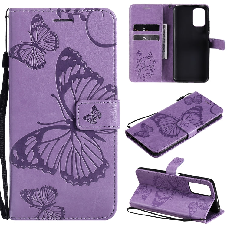 Pressed Printing Butterfly Pattern Horizontal Flip PU Leather Case with Holder & Card Slots & Wallet & Lanyard, For Xiaomi Redmi Note 10 4G, For Xiaomi Redmi Note 10 Pro 4G, For Samsung Galaxy A32 4G, For Samsung Galaxy S21 FE