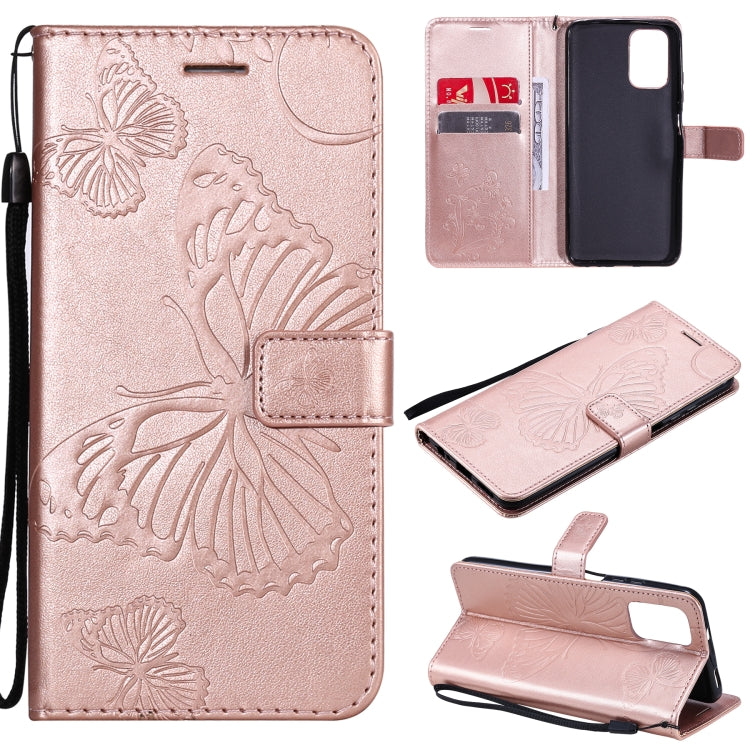 Pressed Printing Butterfly Pattern Horizontal Flip PU Leather Case with Holder & Card Slots & Wallet & Lanyard, For OPPO Reno5 Pro+ 5G / Find X3 Neo, For OPPO Find X3 Pro / Find X3, For Xiaomi Redmi Note 10 4G