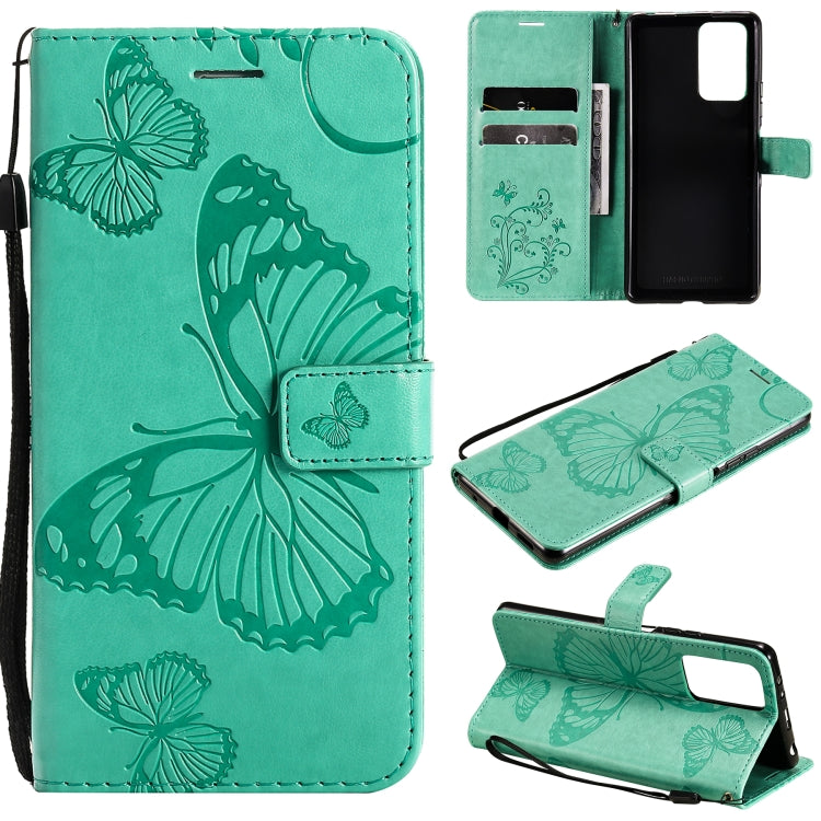 Pressed Printing Butterfly Pattern Horizontal Flip PU Leather Case with Holder & Card Slots & Wallet & Lanyard, For Xiaomi Redmi Note 10 4G, For Xiaomi Redmi Note 10 Pro 4G, For Samsung Galaxy A32 4G, For Samsung Galaxy S21 FE