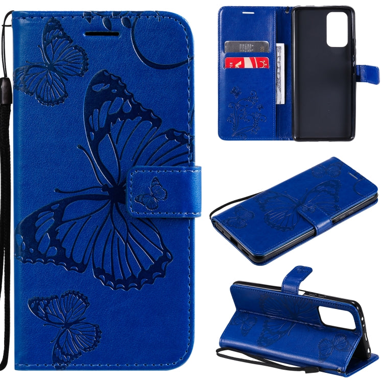 Pressed Printing Butterfly Pattern Horizontal Flip PU Leather Case with Holder & Card Slots & Wallet & Lanyard, For Xiaomi Redmi Note 10 4G, For Xiaomi Redmi Note 10 Pro 4G, For Samsung Galaxy A32 4G, For Samsung Galaxy S21 FE