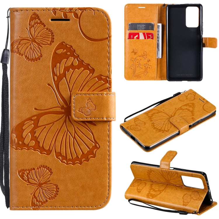 Pressed Printing Butterfly Pattern Horizontal Flip PU Leather Case with Holder & Card Slots & Wallet & Lanyard, For Xiaomi Redmi Note 10 4G, For Xiaomi Redmi Note 10 Pro 4G, For Samsung Galaxy A32 4G, For Samsung Galaxy S21 FE