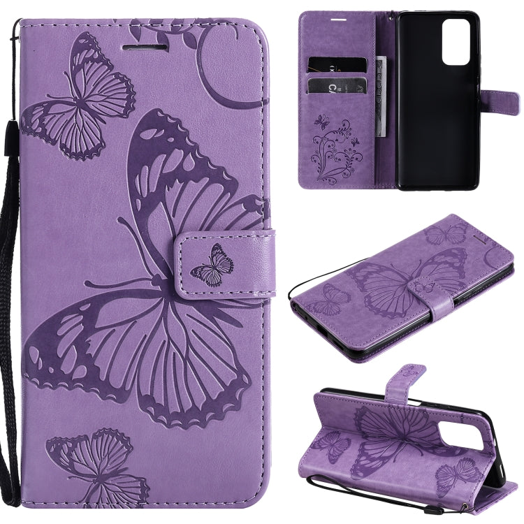 Pressed Printing Butterfly Pattern Horizontal Flip PU Leather Case with Holder & Card Slots & Wallet & Lanyard, For Xiaomi Redmi Note 10 4G, For Xiaomi Redmi Note 10 Pro 4G, For Samsung Galaxy A32 4G, For Samsung Galaxy S21 FE