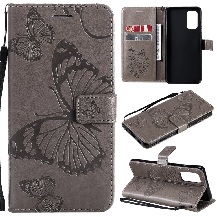 Pressed Printing Butterfly Pattern Horizontal Flip PU Leather Case with Holder & Card Slots & Wallet & Lanyard, For Xiaomi Redmi Note 10 4G, For Xiaomi Redmi Note 10 Pro 4G, For Samsung Galaxy A32 4G, For Samsung Galaxy S21 FE