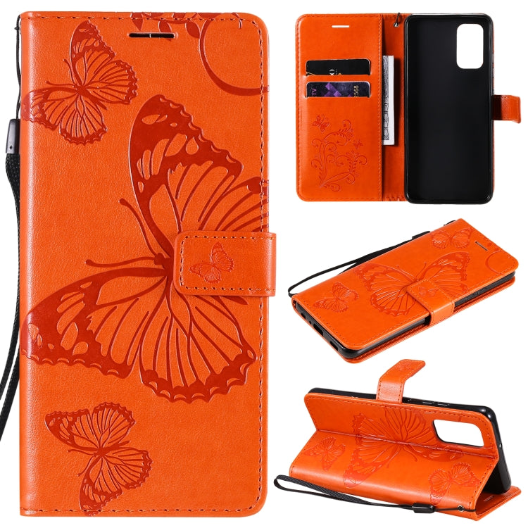 Pressed Printing Butterfly Pattern Horizontal Flip PU Leather Case with Holder & Card Slots & Wallet & Lanyard, For Xiaomi Redmi Note 10 4G, For Xiaomi Redmi Note 10 Pro 4G, For Samsung Galaxy A32 4G, For Samsung Galaxy S21 FE